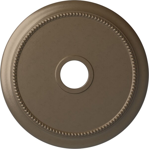 Ekena Millwork Crendon Ceiling Medallion (Fits Canopies up to 4 3/8"), 24 1/8"OD x 4 3/8"ID x 2 1/4"P, Warm Silver CM24CRWSS - main